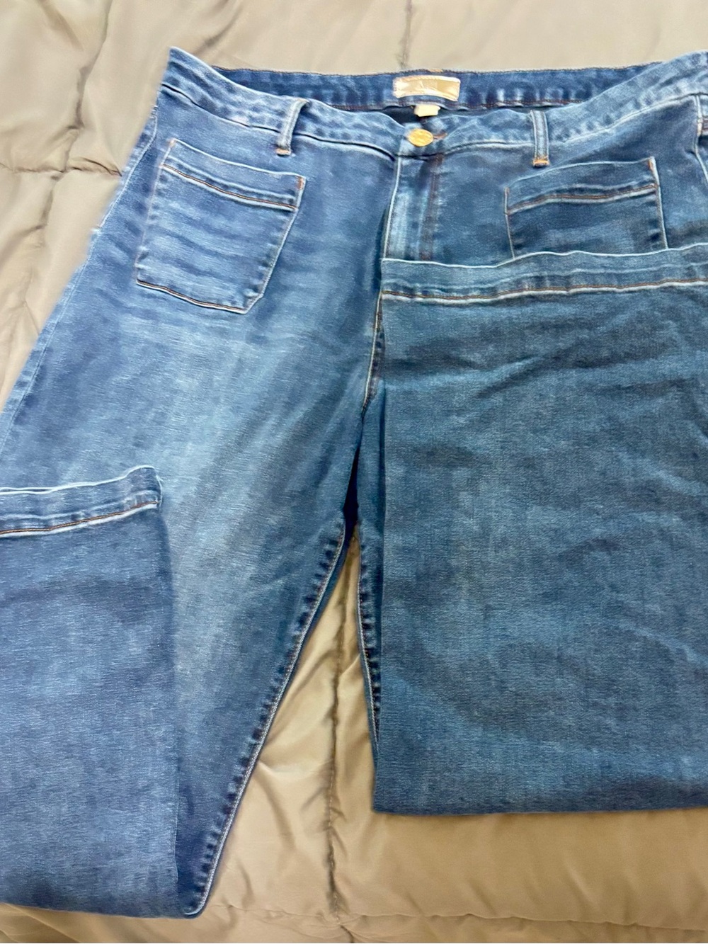Kut from the Kloth Women's Blue Wide Leg Jeans - Picture 4 of 7